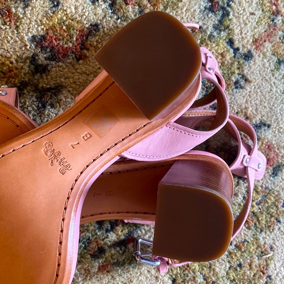 Coach Pink Paige Studded Sandal Heel size 7 - NWOT - Picture 14 of 15